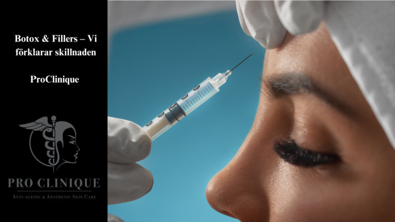 Woman receiving aesthetic treatment – understanding the difference between Botox and fillers at ProClinique