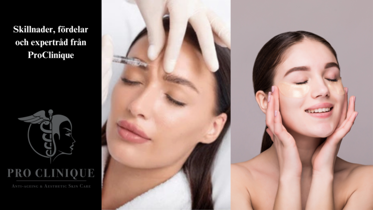 Skillnaden mellan fillers och skin boosters för hudföryngring
